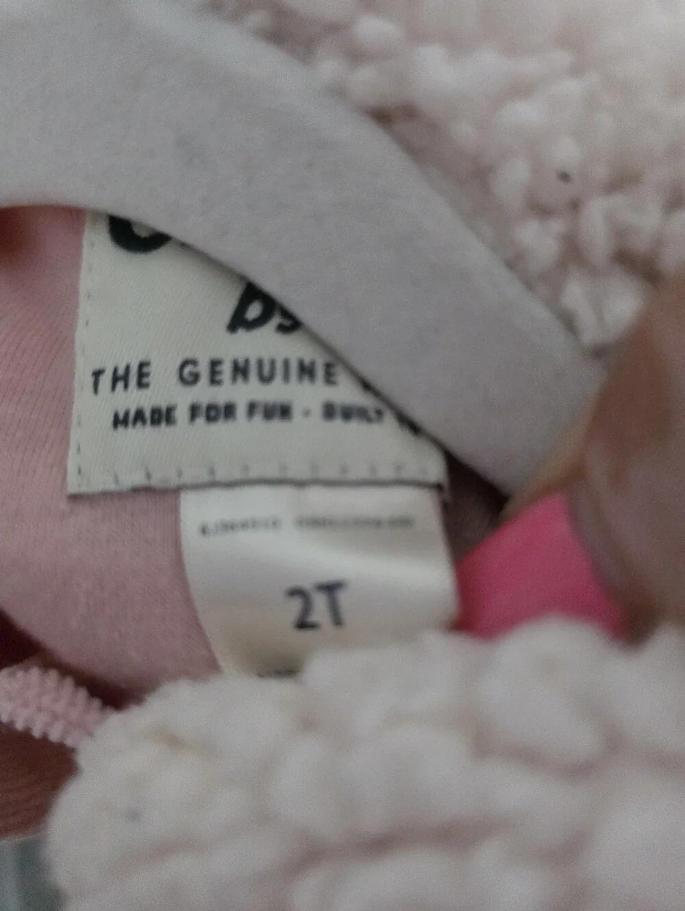 OshKosh B'gosh Pink Corduroy Jacket with Cream Sherpa Collar